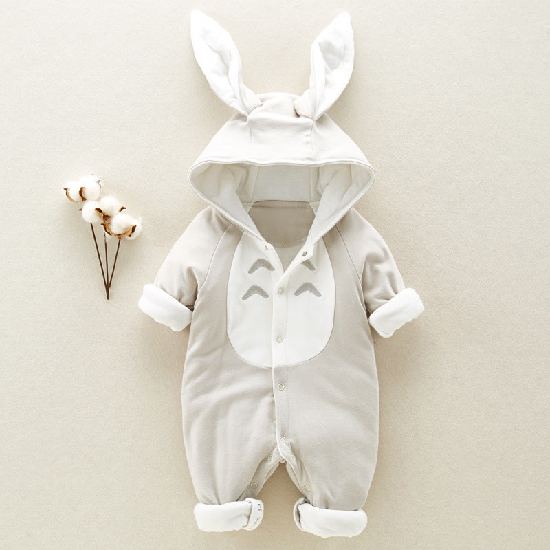 Cotton Padded Baby/Newborn Romper Hooded Bunny Onesie