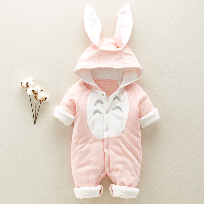 Cotton Padded Baby/Newborn Romper Hooded Bunny Onesie