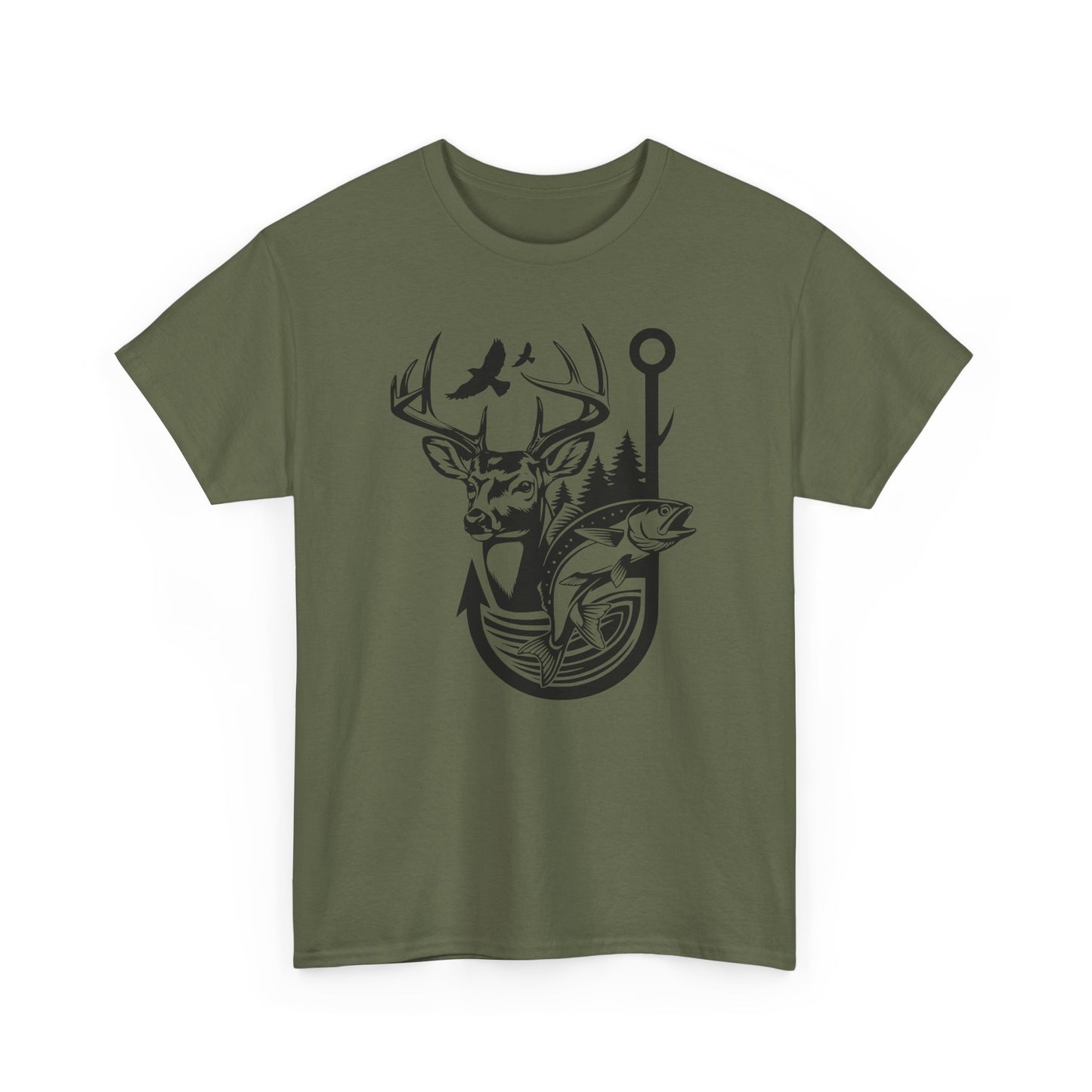 Outdoor Adventure Tee - Nature Inspired Unisex Heavy Cotton