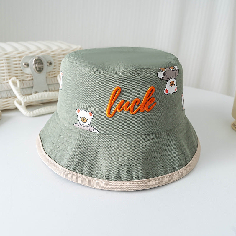 Bucket Hat for Children Thin Material worn in Spring - Summer - Fall  that's a Sun-proof Protection Hat