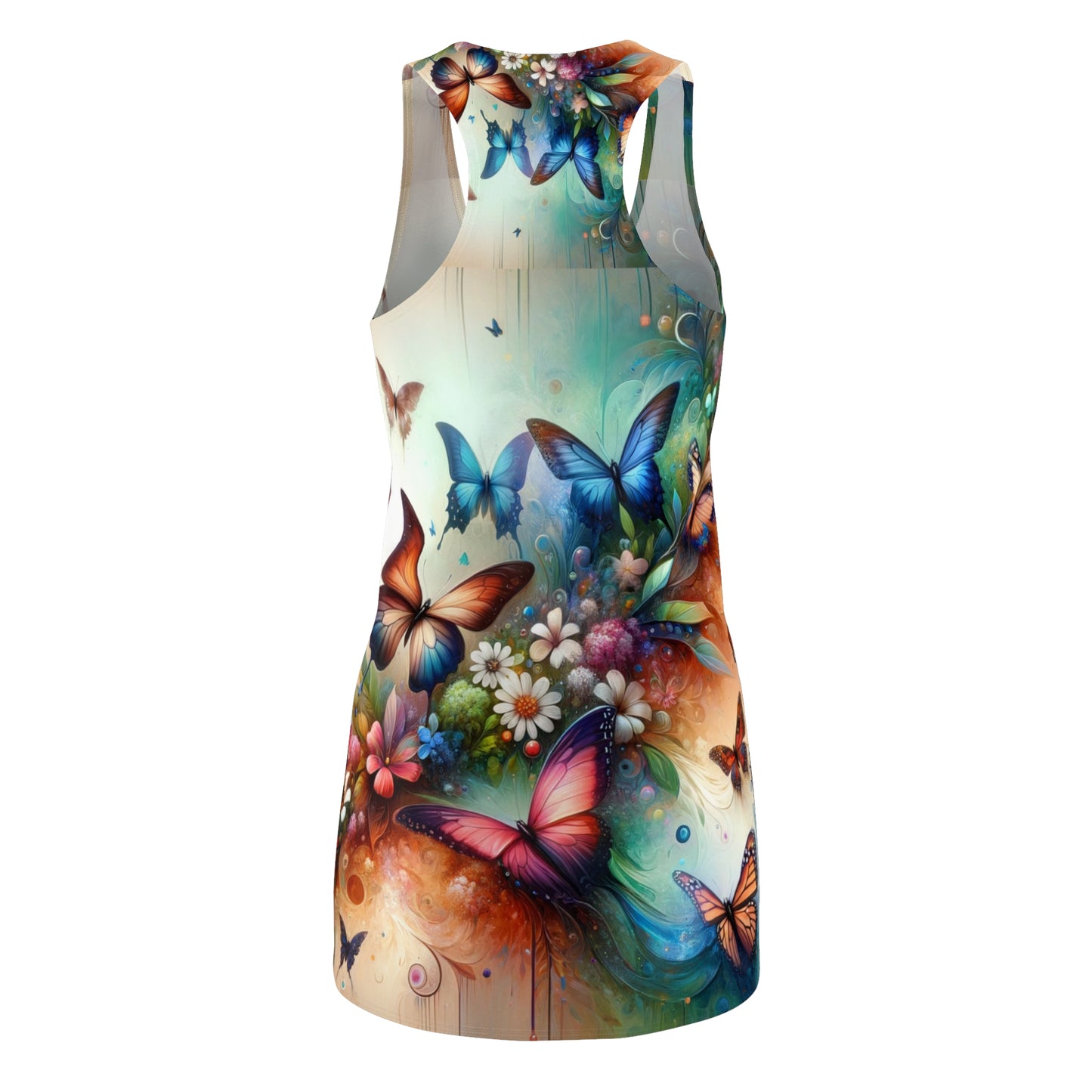 Enchanting Butterfly Women's Cut & Sew Racerback Dress