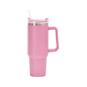 40oz Straw Coffee Insulation Cup With Handle Portable Car Stainless Steel Water Bottle Large Capacity Travel BPA Free Thermal Mug