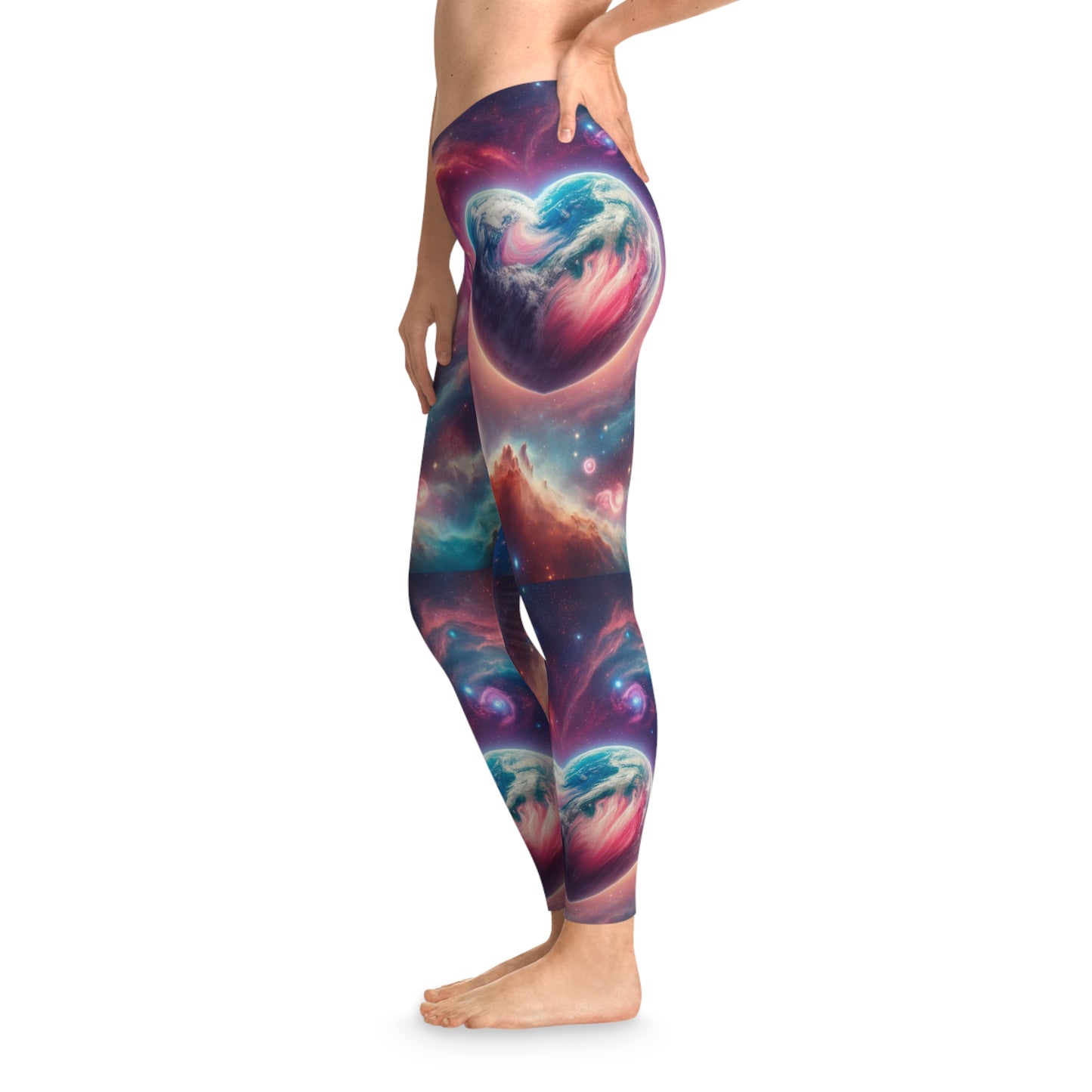 Earthly Cosmic Love the Galaxy Love Collection Stretchy Leggings