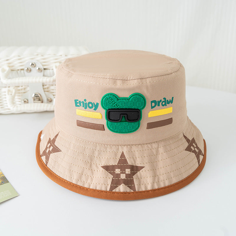 Bucket Hat for Children Thin Material worn in Spring - Summer - Fall  that's a Sun-proof Protection Hat