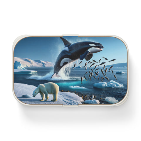 Arctic Ocean Scene Orca & Polar Bear Bento Lunch Box