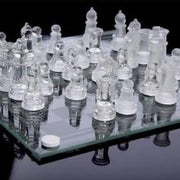 Elegant Glass Chess Set