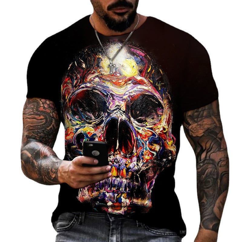 Summer Men's 3D T-shirt Short Sleeve