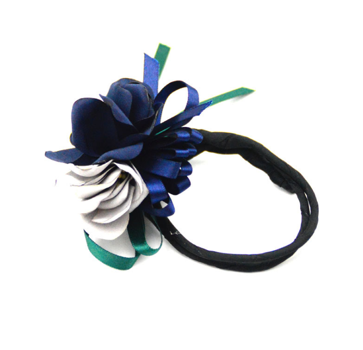 Hair Half Bun Pearl Flower Hair Plate Hair Elastic Styling Headdress Hair Accessories