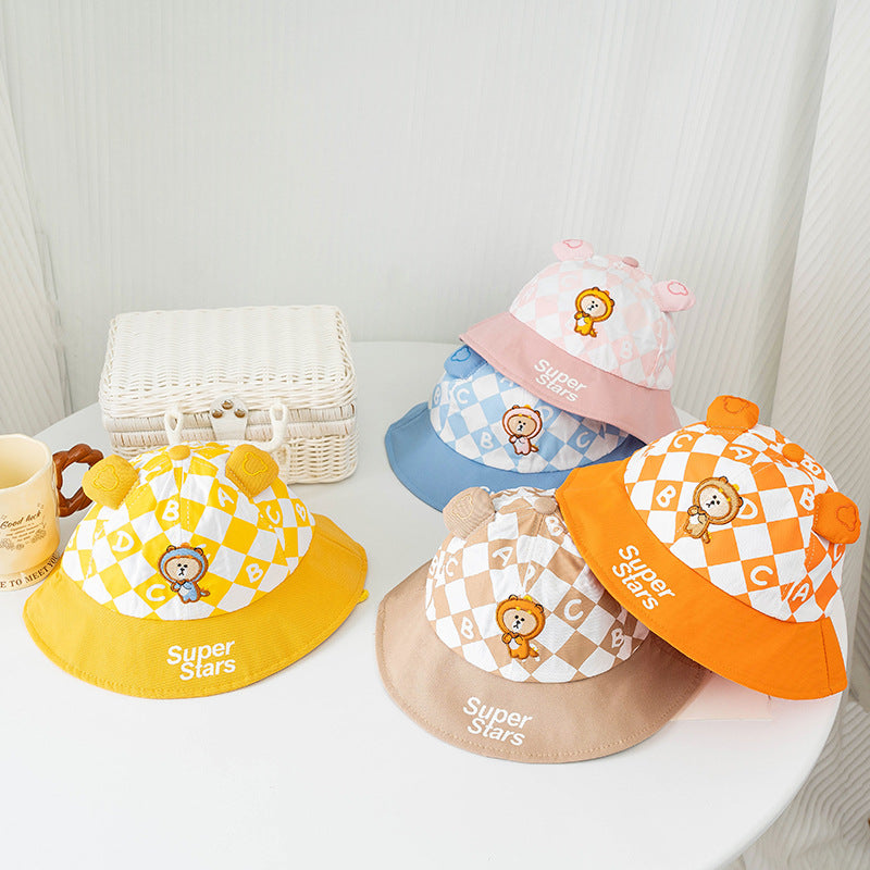 Bucket Hat for Children Thin Material worn in Spring - Summer - Fall  that's a Sun-proof Protection Hat