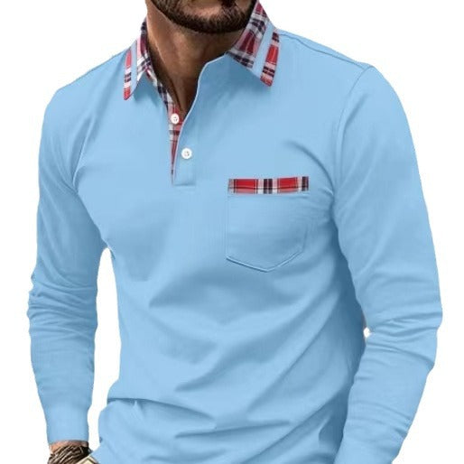 All Season Button Top with Pocket Men's Long Sleeve Shirt