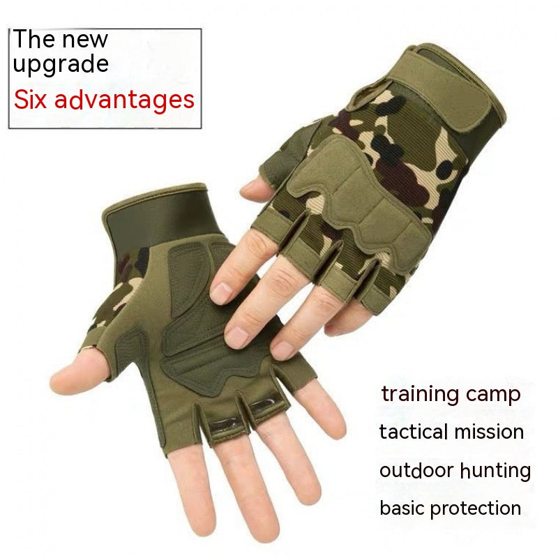 Men's And Women's Camouflage Short Finger Outdoor Sports - Gym - Bicycle - Motorcycle Riding Gloves & More..