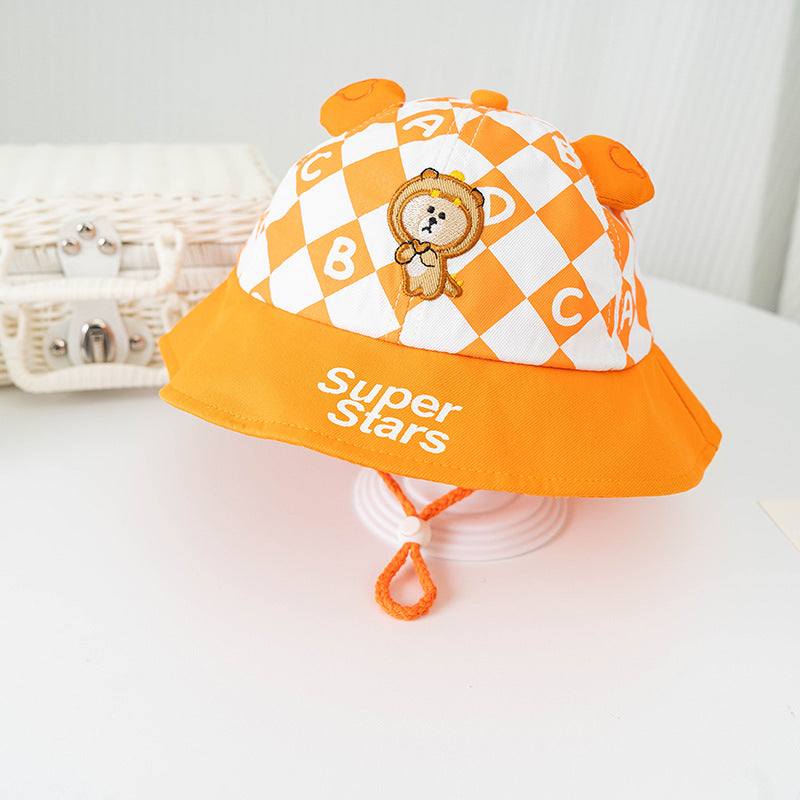 Bucket Hat for Children Thin Material worn in Spring - Summer - Fall  that's a Sun-proof Protection Hat