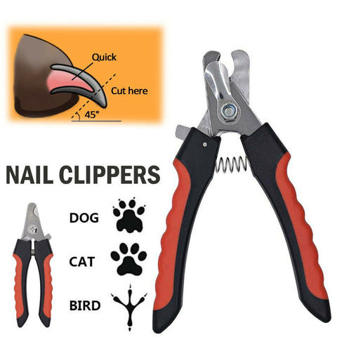 Dog and Cat Nail Clippers Nail Trimmer With Safety Guard Razor  Pet Grooming