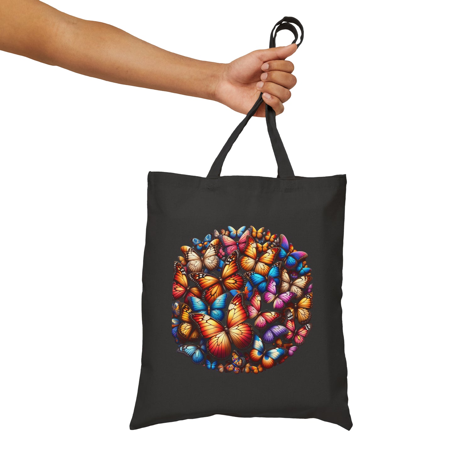 Butterflies Cotton Canvas Tote Bag