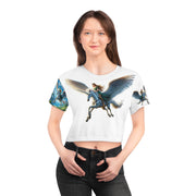 Fairy Princess Unicorn Wings Crop Tee