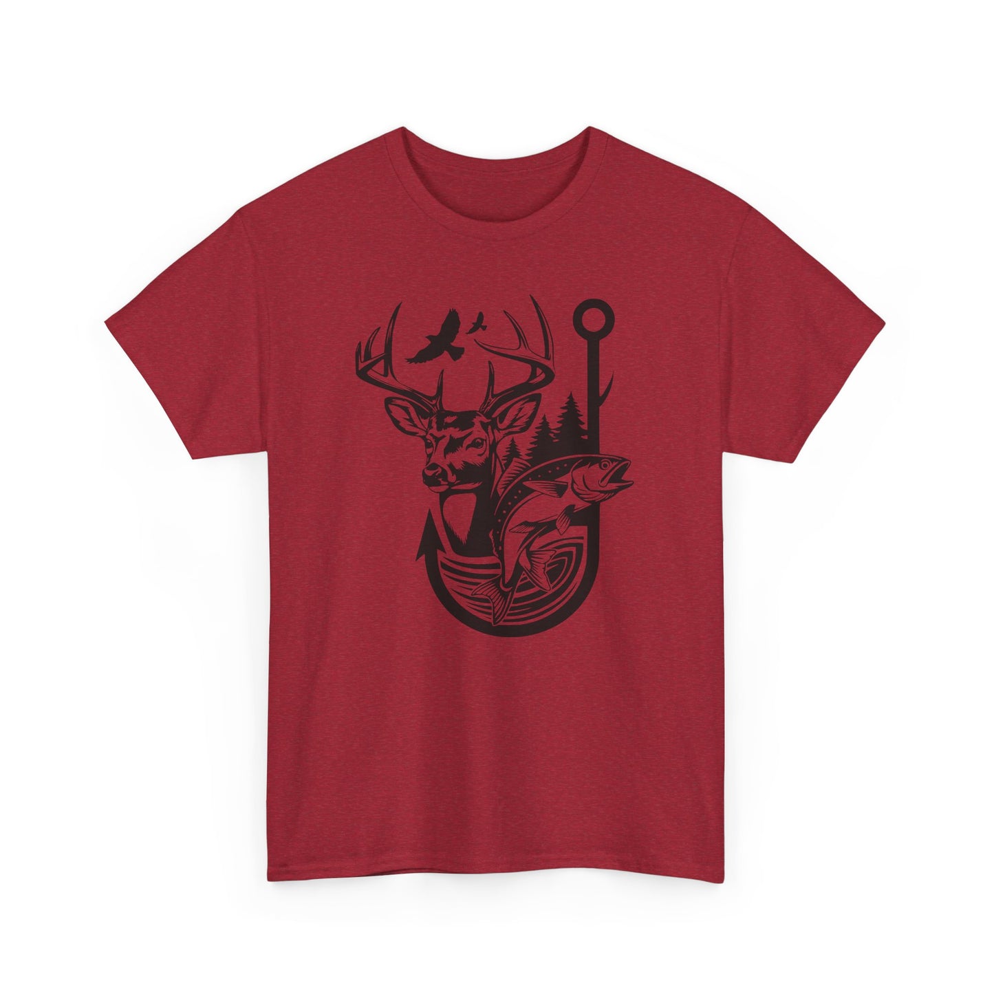 Outdoor Adventure Tee - Nature Inspired Unisex Heavy Cotton