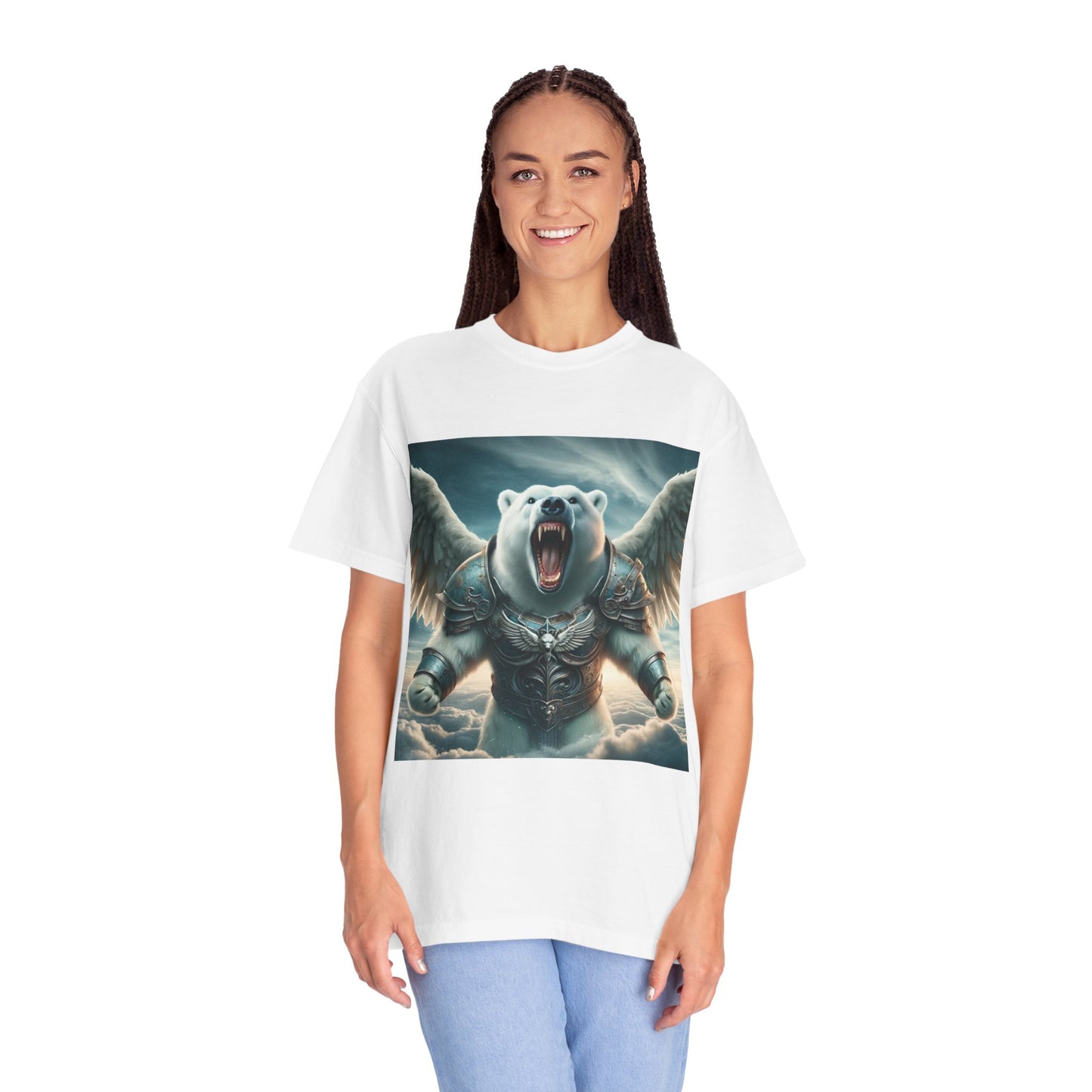 Polar Bear Power Unisex Garment-Dyed T-shirt