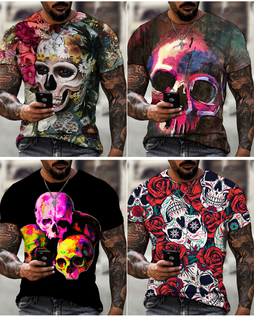 Summer Men's 3D T-shirt Short Sleeve