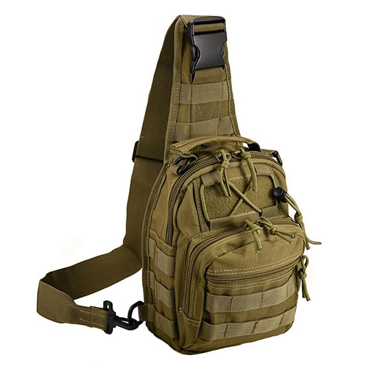 Mens Backpack Waterproof Tactical Sling Chest Pack Shoulder Bag Outdoor Hiking