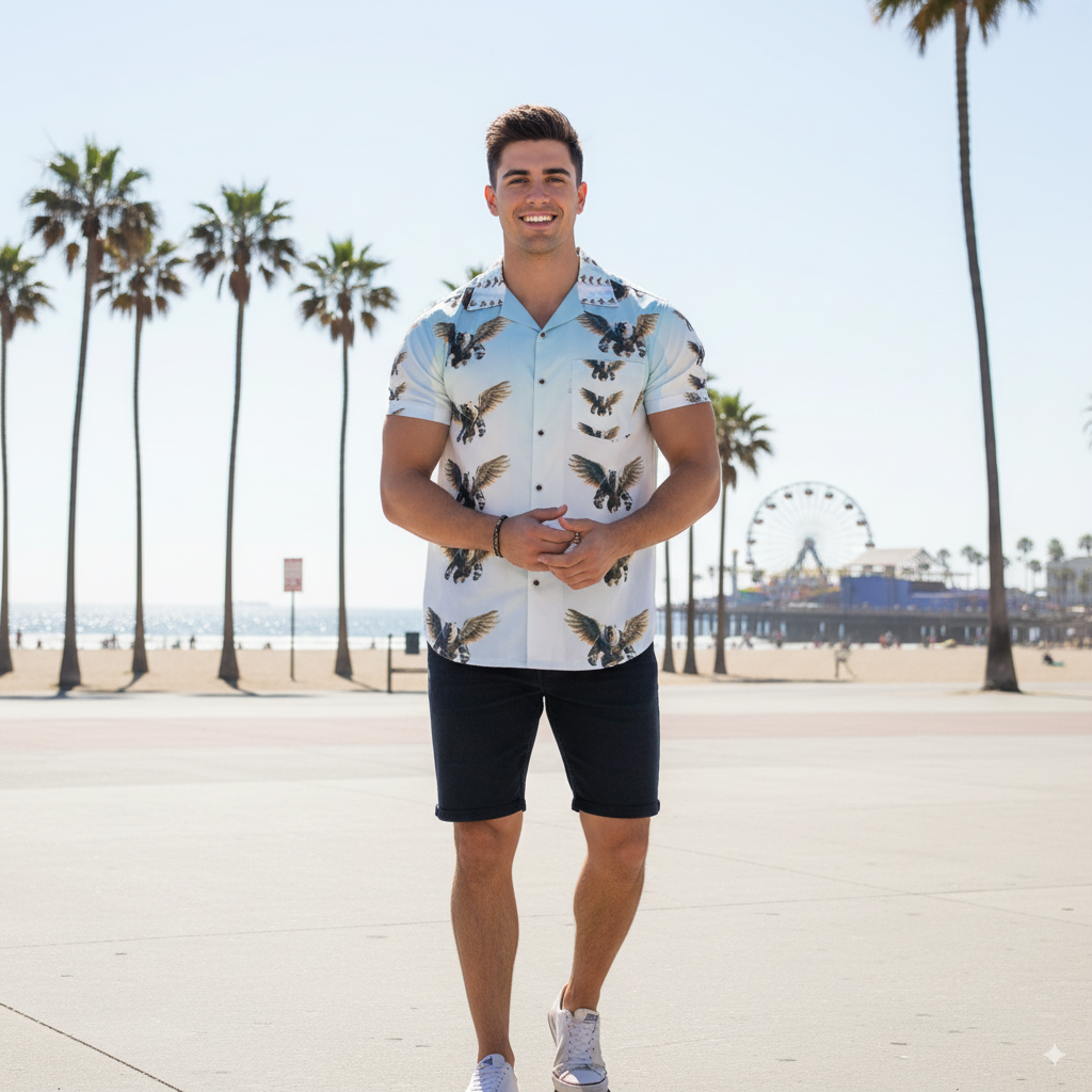 Guardian Polar Bear Men's Hawaiian Shirt
