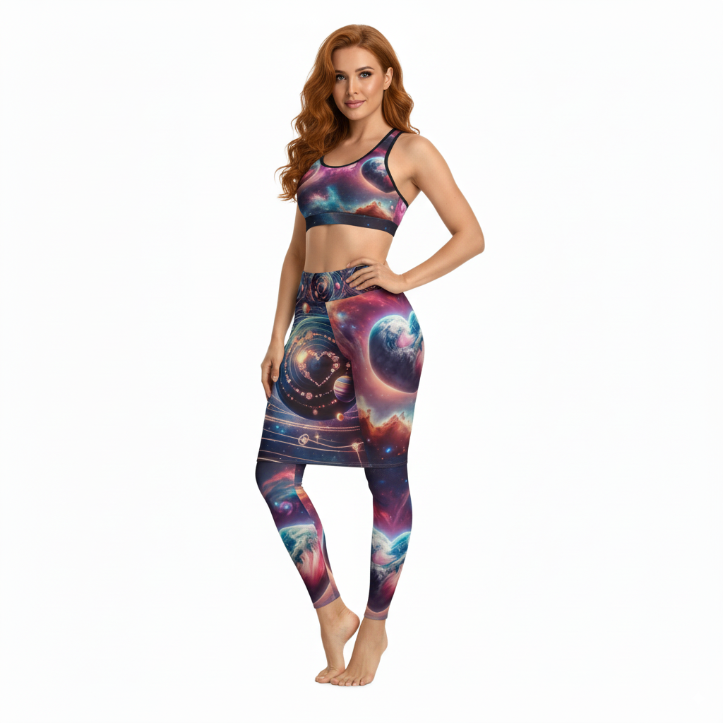 Cosmic Planet Galaxy Women's Pencil Skirt
