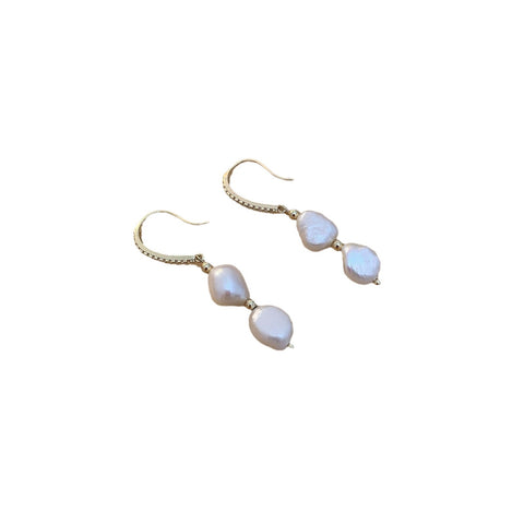 Freshwater Cultured Pearl Dangle Earrings