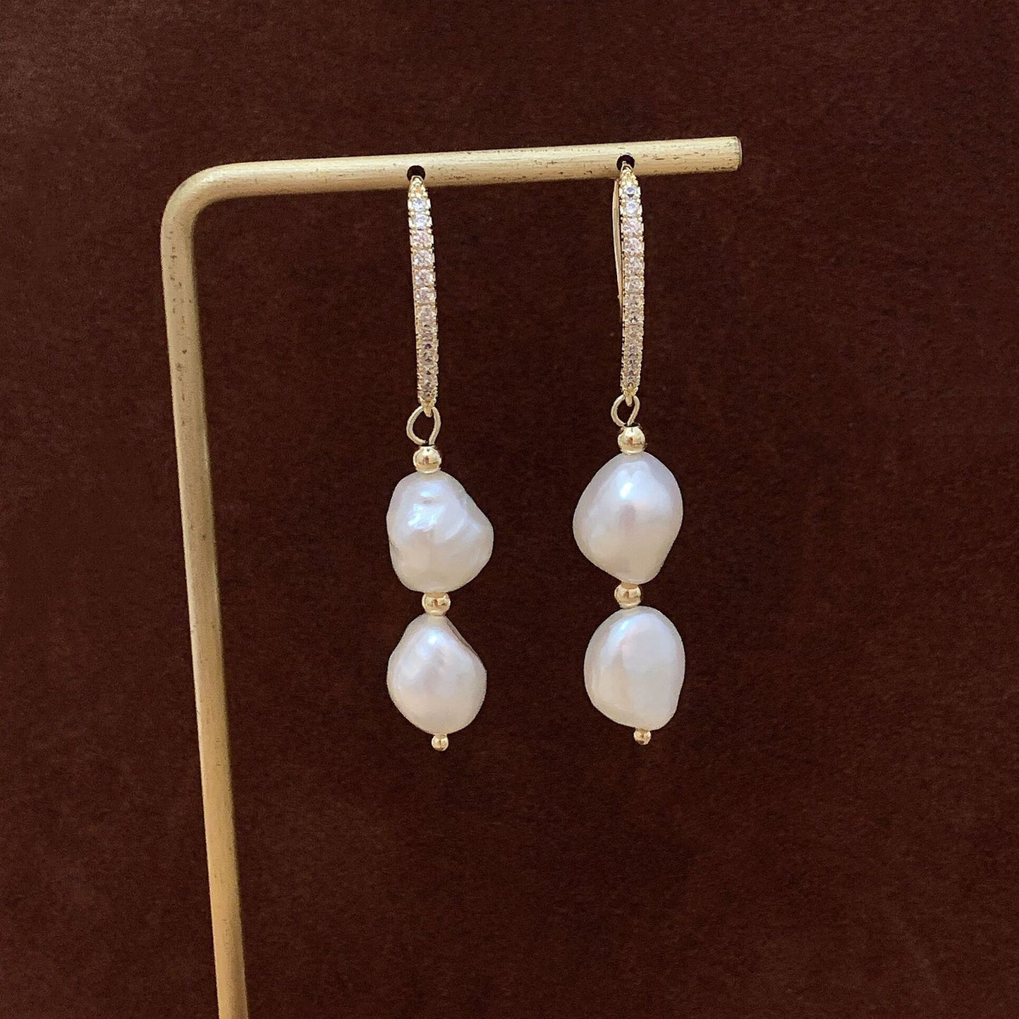 Freshwater Cultured Pearl Dangle Earrings