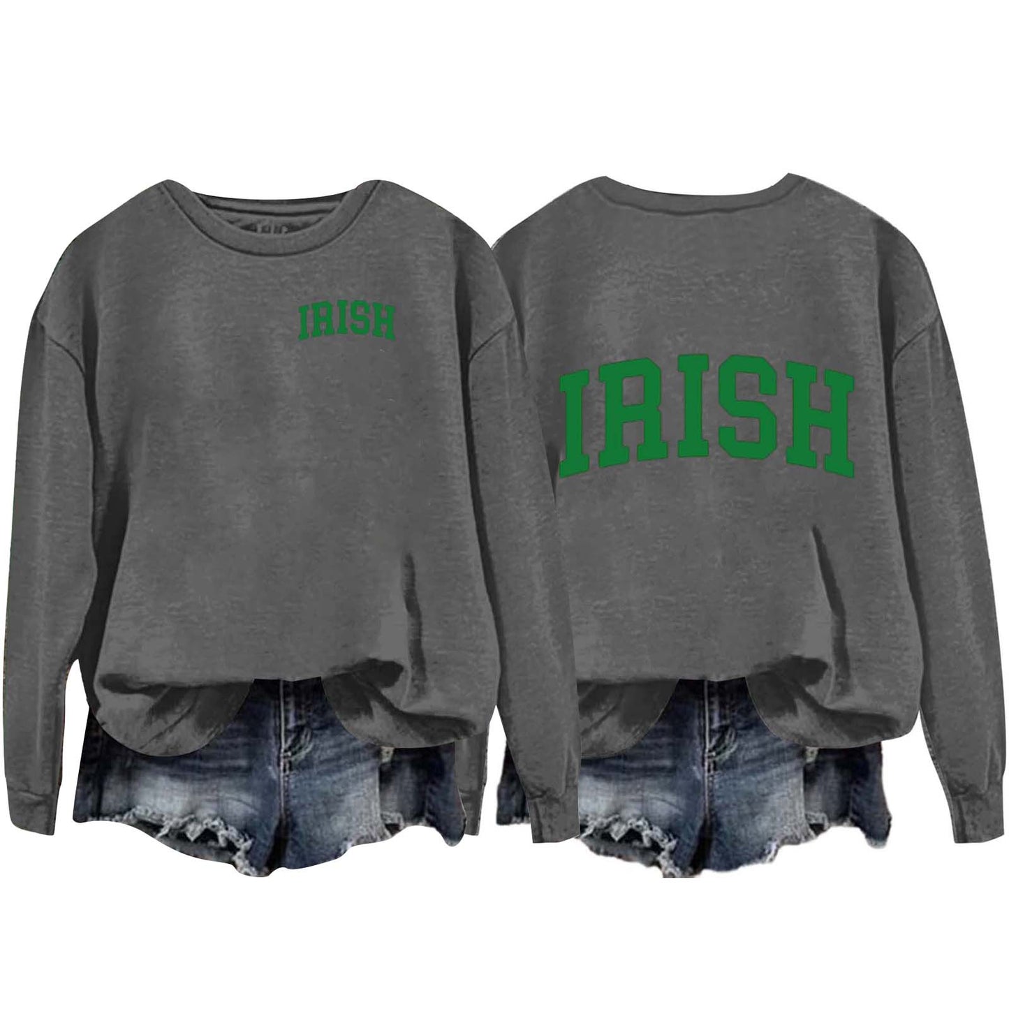 Women's Round Neck Pullover Long Sleeve