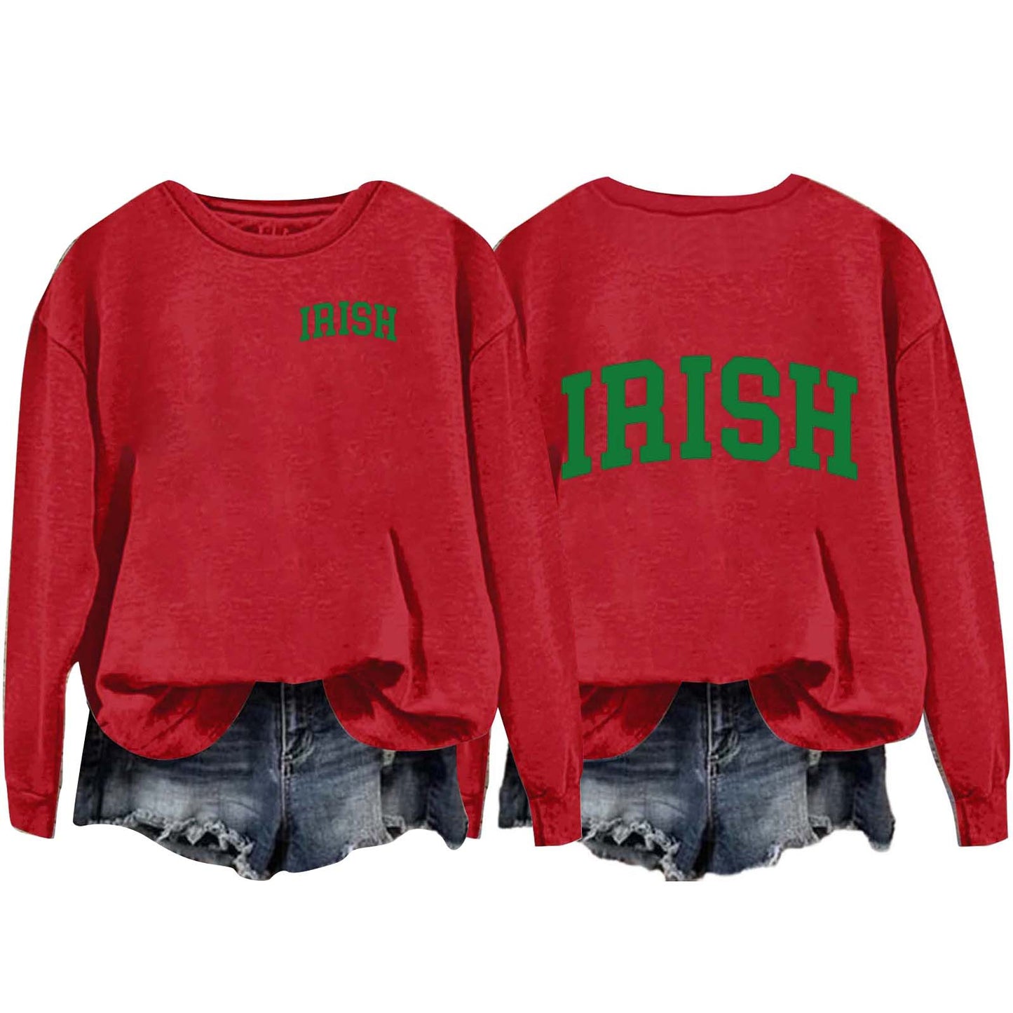 Women's Round Neck Pullover Long Sleeve