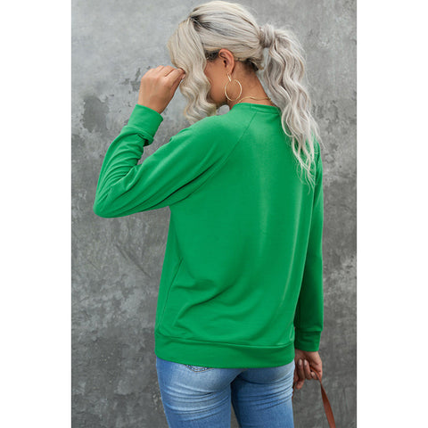 St. Patrick's Day Fashion Lucky Pullover Sweater Women's