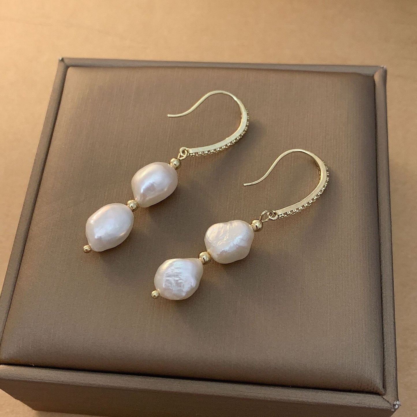 Freshwater Cultured Pearl Dangle Earrings