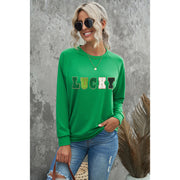 St. Patrick's Day Fashion Lucky Pullover Sweater Women's