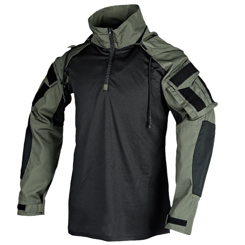 Spring - Summer -Fall - Winter All Year Long-sleeved Detachable Hood Shirt Comfortable Militant Outdoors Style Men's Clothing