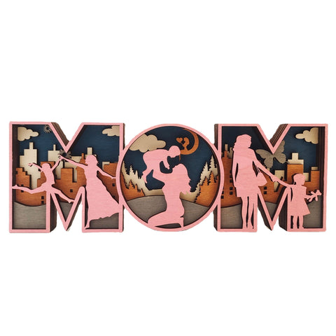 Gift for Mothers and Fathers Day Wooden Crafts Creative Home Decoration