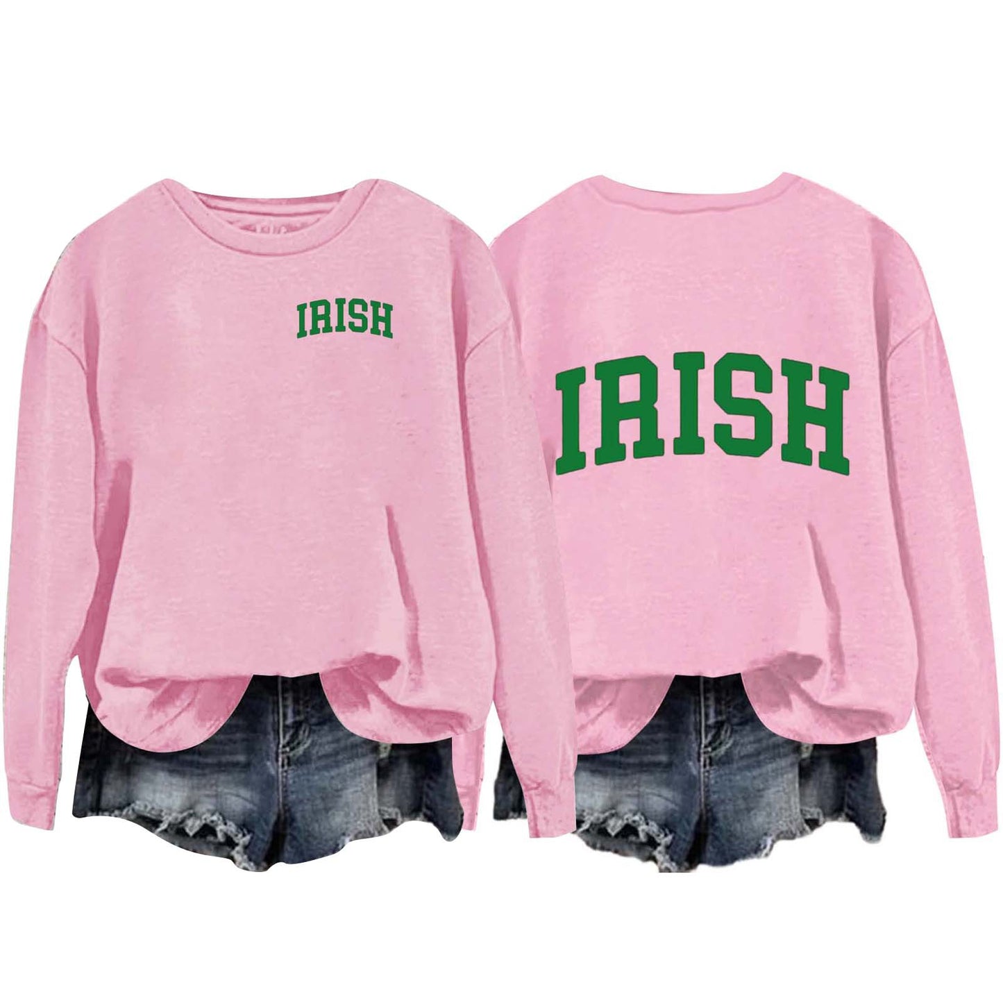 Women's Round Neck Pullover Long Sleeve