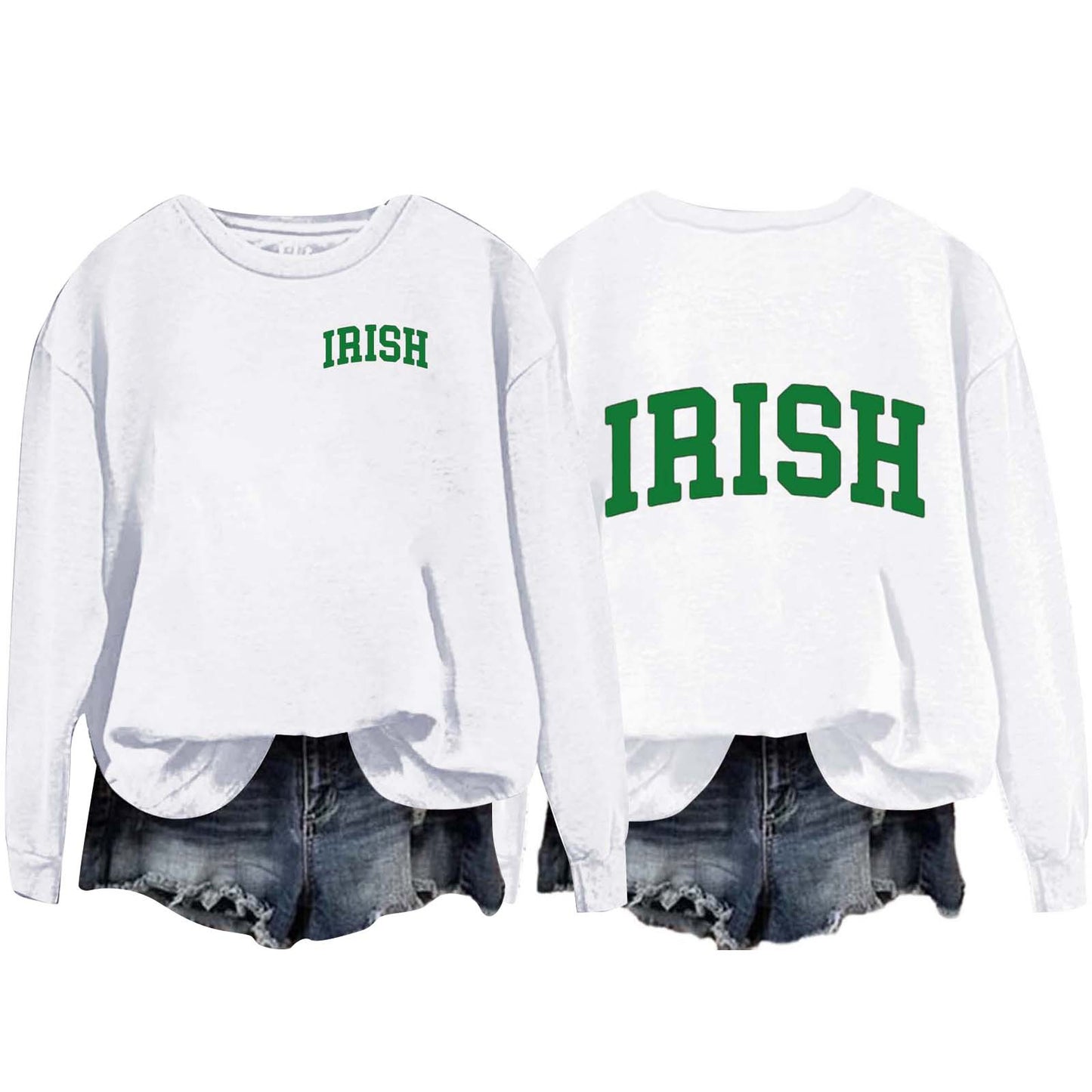Women's Round Neck Pullover Long Sleeve