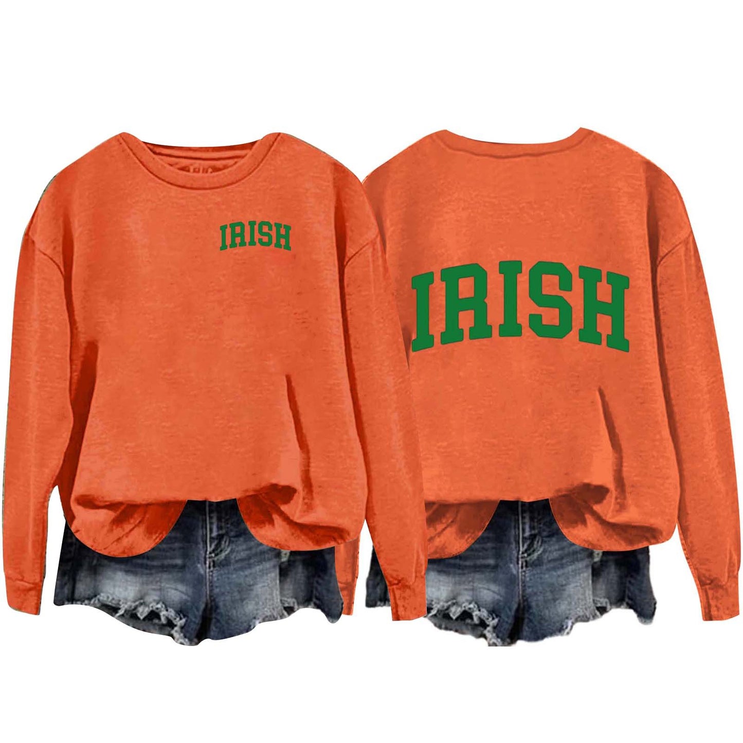 Women's Round Neck Pullover Long Sleeve