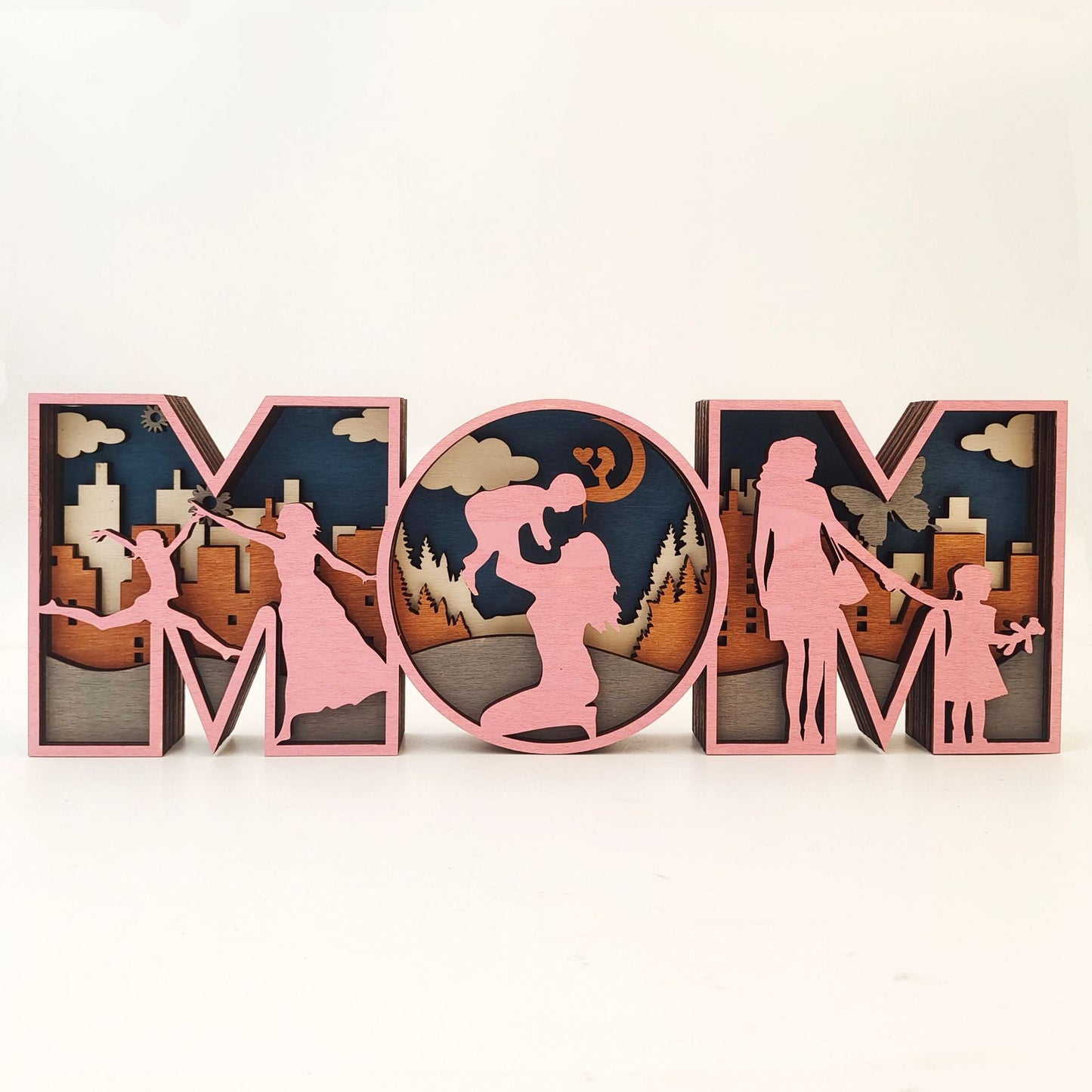 Gift for Mothers and Fathers Day Wooden Crafts Creative Home Decoration