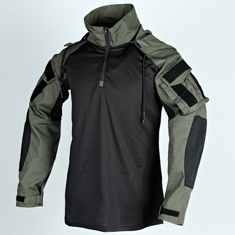 Spring - Summer -Fall - Winter All Year Long-sleeved Detachable Hood Shirt Comfortable Militant Outdoors Style Men's Clothing