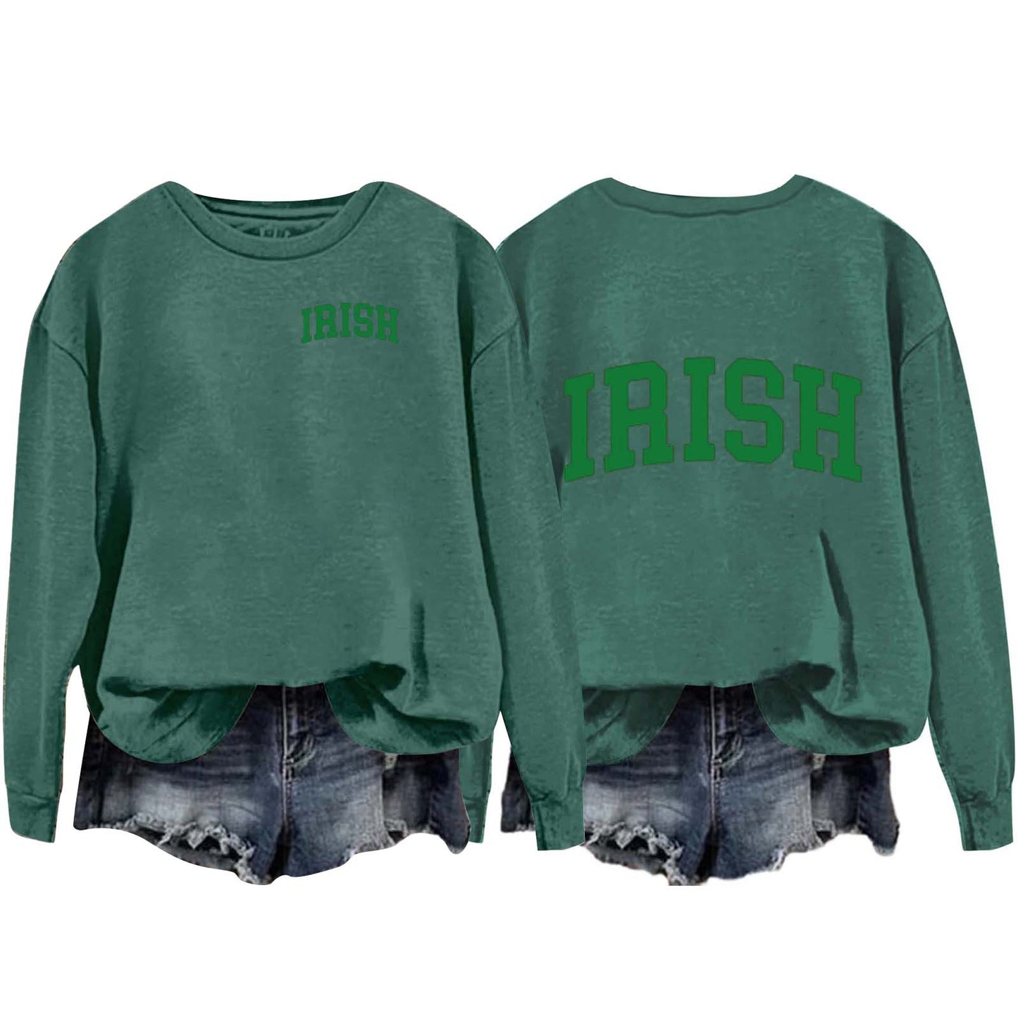 Women's Round Neck Pullover Long Sleeve