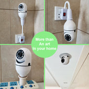 Wi-Fi CAMERA 1080P Bulb 4X Zoom - Home 5G Video Alarm Monitor