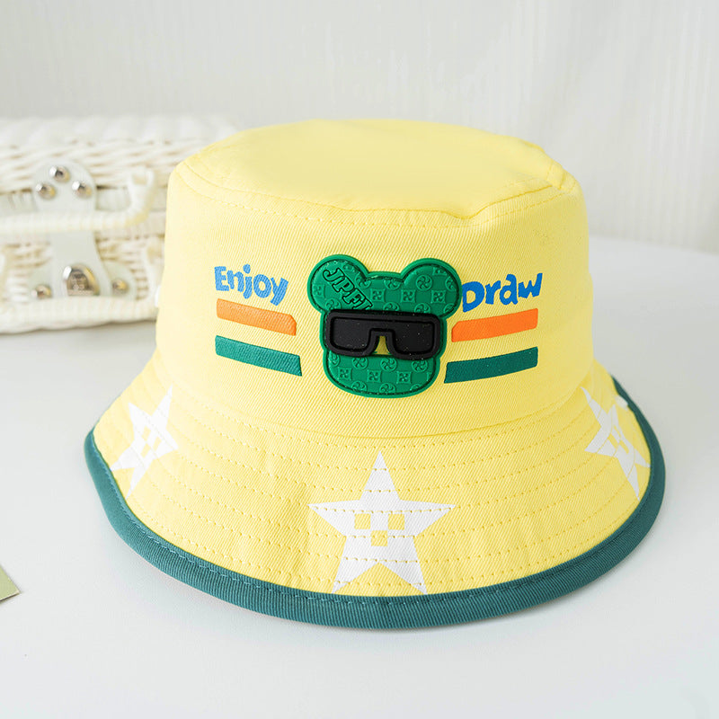 Bucket Hat for Children Thin Material worn in Spring - Summer - Fall  that's a Sun-proof Protection Hat