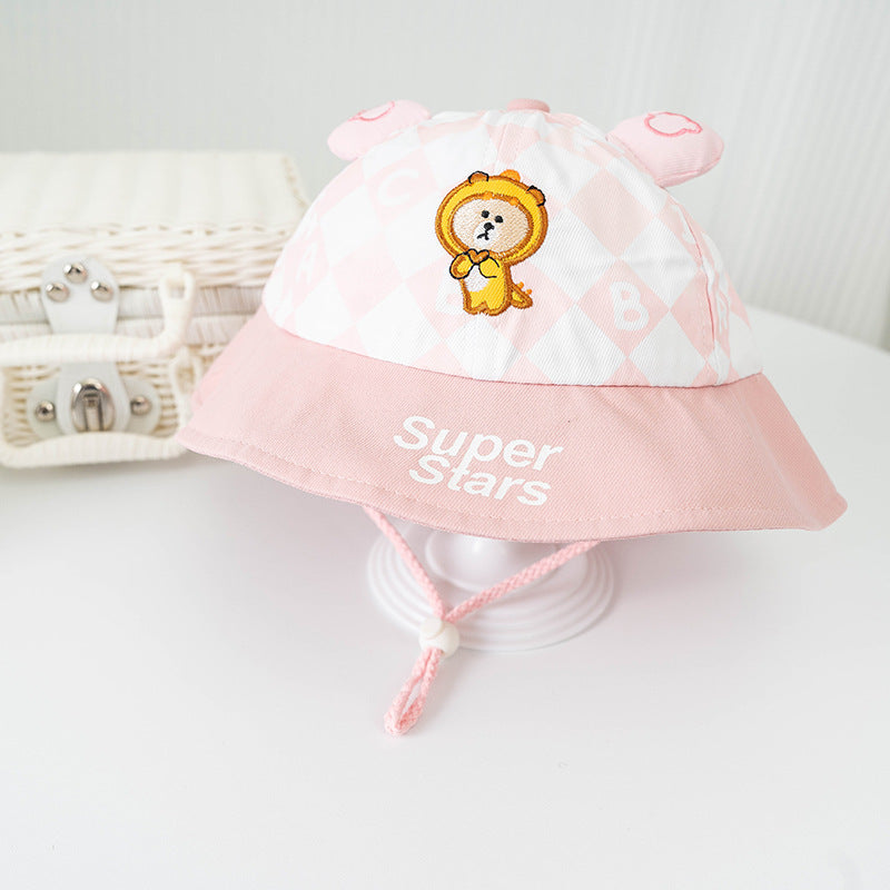 Bucket Hat for Children Thin Material worn in Spring - Summer - Fall  that's a Sun-proof Protection Hat