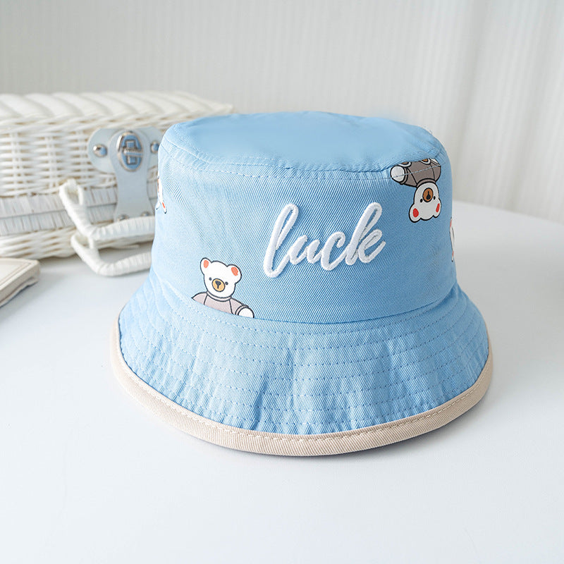 Bucket Hat for Children Thin Material worn in Spring - Summer - Fall  that's a Sun-proof Protection Hat