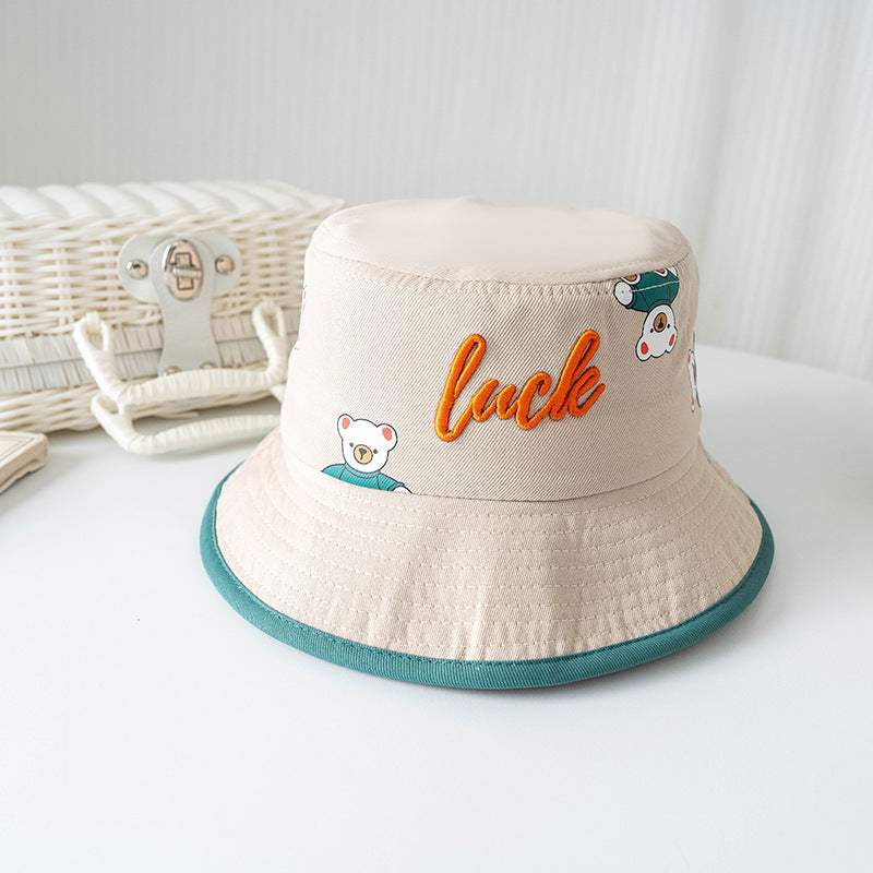 Bucket Hat for Children Thin Material worn in Spring - Summer - Fall  that's a Sun-proof Protection Hat