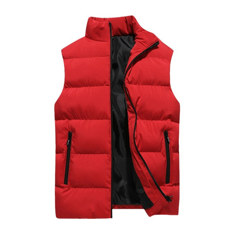 All Seasons Leisure Fashion Zipper Solid Color Vest