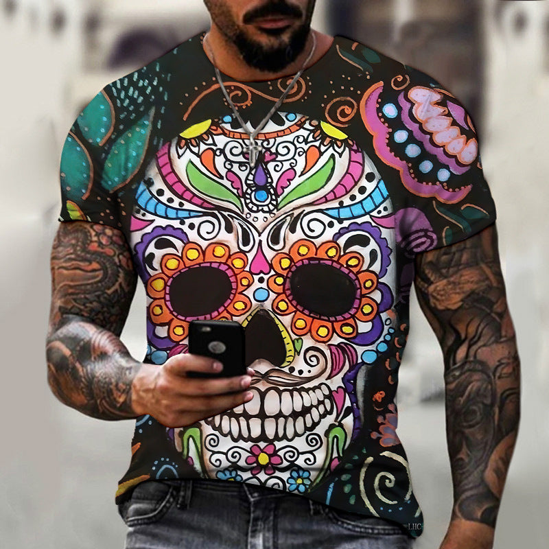 Summer Men's 3D T-shirt Short Sleeve