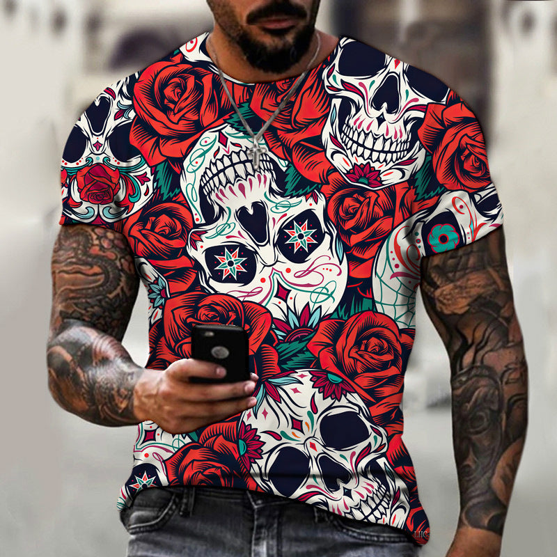 Summer Men's 3D T-shirt Short Sleeve