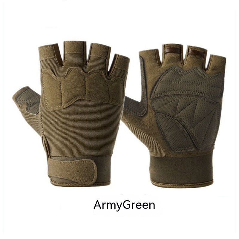 Men's And Women's Camouflage Short Finger Outdoor Sports - Gym - Bicycle - Motorcycle Riding Gloves & More..