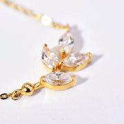 Dainty Leaf Necklace 14k Gold Plated/Sterling Silver